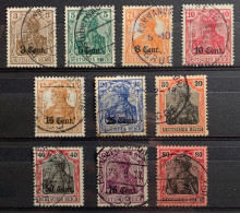 België, 1916, OC26/35, Gestempeld, OBP 40€ - OC26/37 Territoire Des Etapes