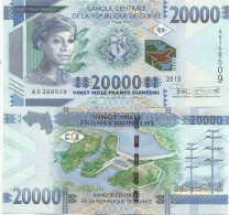 Guinea 20000 Francs 2015. UNC 20.000 Francs - Guinée