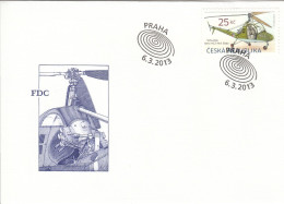 FDC CZECH REPUBLIC 756 - Hubschrauber