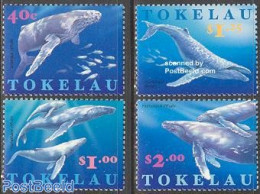 Tokelau Islands 1997 Humpback Whale 4v, Mint NH, Nature - Sea Mammals - Tokelau