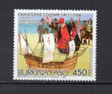 BURKINA FASO  PA  N° 320     NEUF SANS CHARNIERE  COTE  5.00€    CHRISTOPHE COLOMB BATEAUX - Burkina Faso (1984-...)