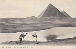 ZA 17- EGYPT - THE PYRAMIDS OF GIZEH -  2 SCANS - Gizeh