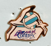 Pin's Volley Ball Beach Contrex Oiseau Mouettes - Volleybal