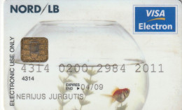 N.4 LITUANIA BANK  CARDS - POSSIBLE SALE OF SINGLE CARDS - Geldkarten (Ablauf Min. 10 Jahre)