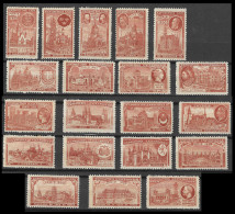 EXPO PARIS France 1900 EXPOSITION UNIVERSELLE ERINOPHILIE Vignetten VIGNETTE SET OF 20  MNH** 16 COUNTRIES RARE - 1900 – Paris (France)