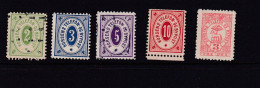 Denmark 1887/9 Horses Local By Post Used 16136 - Andere & Zonder Classificatie