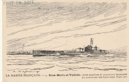 Ligue Maritime Et Coloniale Française  (10299) La Marine Française. 5. Sous-Marin Et Vedettes - Sammlungen & Sammellose