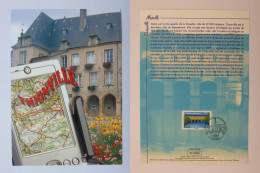 THIONVILLE - MOSELLE - Carte Routière - Monument - Document Philatélique Avec Timbre Et Cachet 1er Jour - Monumenten