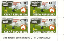 ** 602 Czech Republic Fire Brigades Competitions CTIF 2009 - Unused Stamps