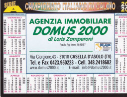 Calendarietto - Agenzia Immobiliare Domus - Campionato Di Calcio Serie A - Anno 2000 - Petit Format : 1991-00