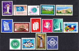 UNITED NATIONS UN GENEVA - 1969 COMPLETE YEAR SET (15V) AS PICTURED FINE MNH ** SG G1-G15 - Neufs