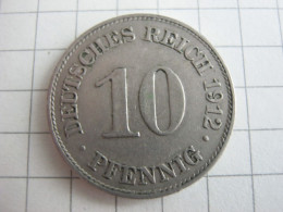 Germany 10 Pfennig 1912 E - 10 Pfennig