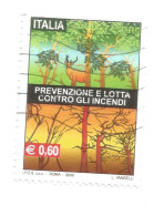 (REPUBBLICA ITALIANA) 2009, PREVENZIONE E LOTTA CONTRO GLI INCENDI - Serie Di 1 Francobollo Usato - 2001-10: Used