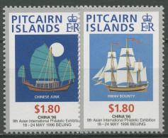 Pitcairn 1996 CHINA '96 Peking Segelschiffe 479/80 Postfrisch - Pitcairn Islands