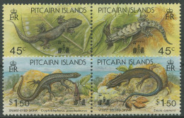 Pitcairn 1994 HONG KONG Reptilien Echsen 424/27 ZD Postfrisch - Pitcairn Islands