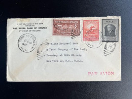 HAITI 1947 AIR MAIL LETTER PORT AU PRINCE TO NEW YORK USA 08-09-1947 - Haiti