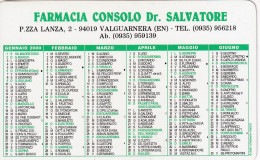 Calendarietto - Farmacia Consolo Dr. Salvatore - Valguarnera - Enna - Anno 2000 - Kleinformat : 1991-00