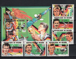 Guinea 1991 Football Soccer World Cup, Space Set Of 6 + S/s MNH - 1990 – Italy