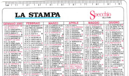 Calendarietto - La Stampa - Specchio Della Stampa - Anno 2000 - Small : 1991-00