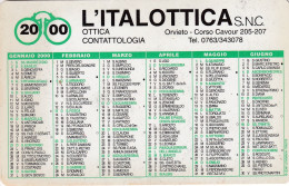 Calendarietto - L'italottica - Orvieto - Anno 2000 - Small : 1991-00