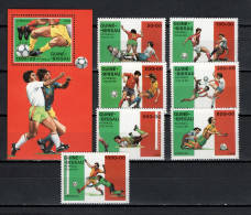 Guinea-Bissau 1989 Football Soccer World Cup Set Of 7 + S/s MNH - 1990 – Italy
