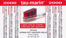 Calendarietto - TAU - MARIN - Farmacia Nesima - Catania - Anno 2000 - Kleinformat : 1991-00