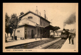 13 - MARSEILLE - L'ESTAQUE - TRAIN EN GARE DE CHEMIN DE FER - L'Estaque