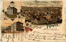 Gruss Aus Flawil - Litho - Flawil