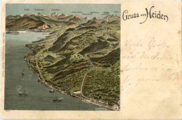 Gruss Aus Heiden - Litho - Heiden