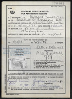 Belgium Parcel Stamp Sc. Q407 On Document C42 “Certificate For Obtaining A School Subscription” Enghien 24.08.83 - Documents & Fragments