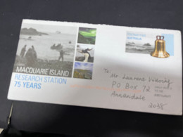 1-5-2024 (3 Z 34) Australia (posted Letter) Macquaries Island Research Station (pre-paid Envelope) - Storia Postale