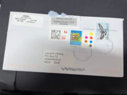 1-5-2024 (3 Z 34) Australia (posted Letter) 2024 - AAT Petrel Bird + Additional Postage $ Express Label - Storia Postale