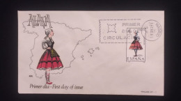C) 1967, SPAIN, FDC, TYPICAL COSTUMES OF ÁLAVA, XF - Álava (Vitoria)