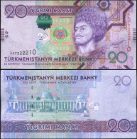 TURKMENISTAN 20 MANAT - 2012 - Unc - P.32a Paper Banknote - Turkmenistan