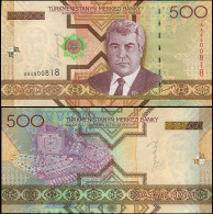 TURKMENISTAN 500 MANAT - 2005 - Paper Unc - P.19a Banknote - Turkmenistan