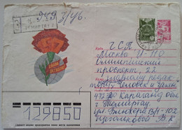 1987..USSR..COVER WITH STAMPS..PAST MAIL..REGISTERED (TEMIRTAU2)..GLORY TO OCTOBER - Brieven En Documenten