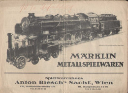 Catalogue MÄRKLIN 1931 Spur 0 Und 1 - Metalspielwaren Spielwarenhaus Wien - Deutsch