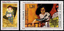 CEPT / Europa 1975 France N° 1840 Et 181 ** Peintures «Paul En Arlequin Et Femme à La Balustrade» - 1975