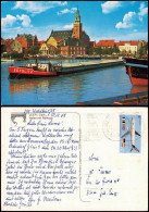 Leer (Ostfriesland) Hafen Mit Rathaus, Schiff Frachtschiff SEYDLITZ 1988 - Leer