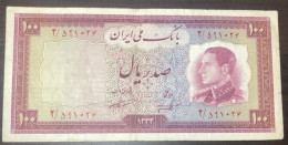 IRAN , 100 Rials From 1954 Pahlavi Dynasty - Iran