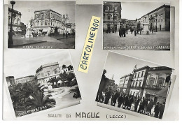 Puglia-lecce-maglie Veduta Vedutine Animate Saluti Da Maglie Anni 50 - Other & Unclassified