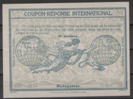 MADAGASCAR  Ro4 30 Centimes. First International Reply Coupon Reponse Antwortschein IRC IAS Cupon Respuesta  Mint ** - Other & Unclassified