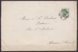 Bande D'imprimé Affr. N°45 Càd GAND (STATION) /8 FEVR 1893 Pour Notaire Dubus à ARRAS - 1869-1888 Liggende Leeuw