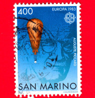 SAN MARINO - Usato - 1983 - Europa - Invenzioni - Ritratto Di Ausguste Piccard E Aerostato - Mongolfiere - 400 - Oblitérés