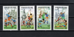 Ivory Coast 1989 Football Soccer World Cup Set Of 4 MNH - 1990 – Italië