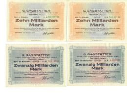 Je 2x 10 + 20 Milliarden Schein Von Senden, Säge- Hobelwerk, 30.11.23 - Other - Europe