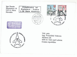 COV 34 - 1038-a AIRPLANE, Flight, Slovakia - Cover - Used - 2002 - Lettres & Documents