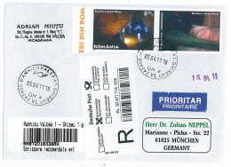 NCP 23 - 19-a CAVE, Romania- INTERNATIONAL Registered, Stamp With Vignette - 2011 - Lettres & Documents