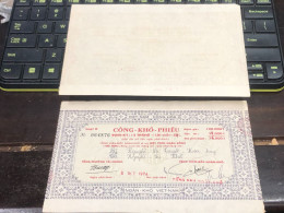 VIET NAM SOUTH PUBLIC DRY BOND BANK CHEC KING-76.000$1974-1 PCS - Vietnam