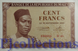 MALI 100 FRANCS 1960 PICK 2 AUNC - Mali